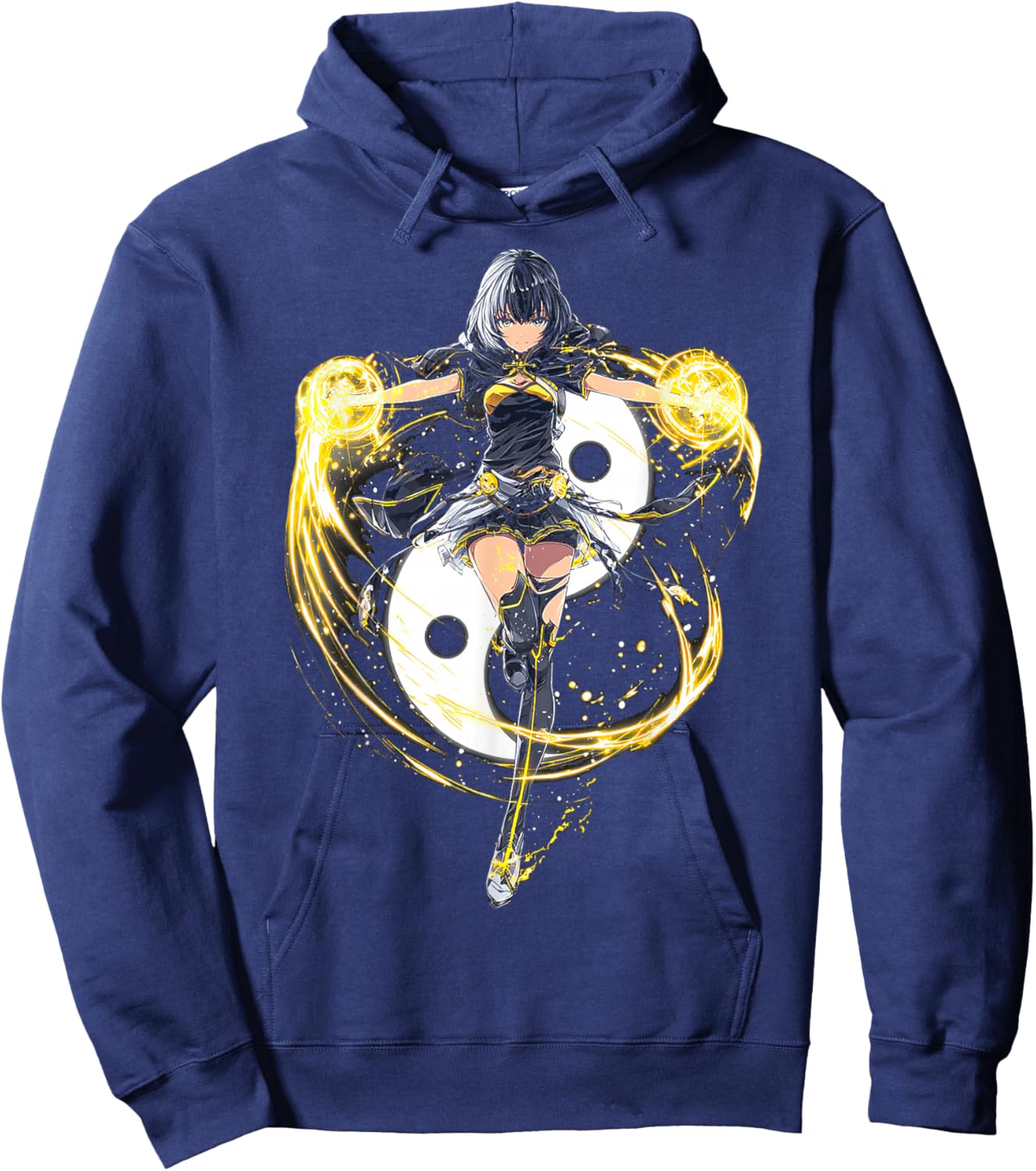 Anime Yin et Yang Hoodie - Hoodie | Navy