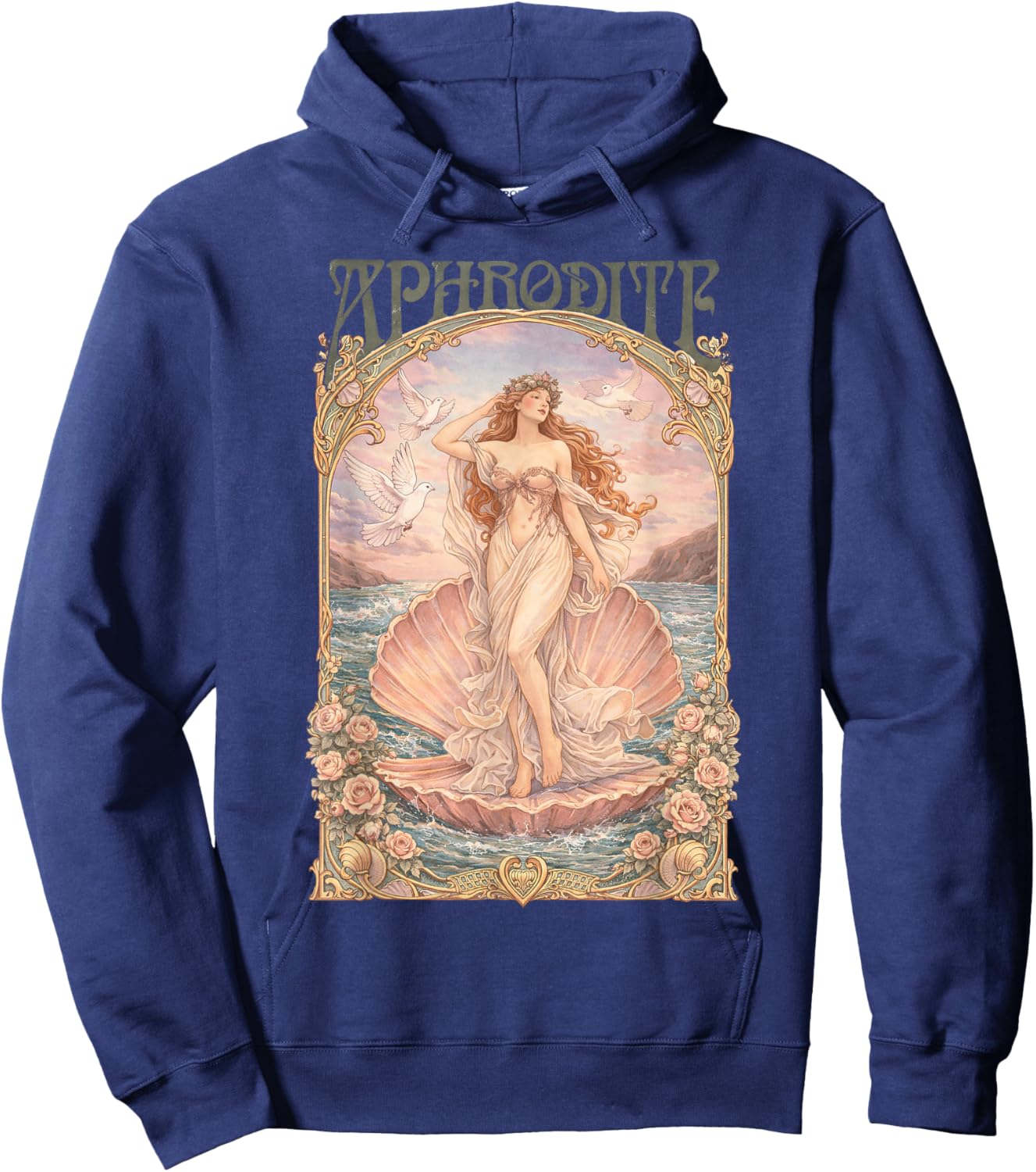 Greek Goddess Aphrodite Love and Beauty Ancient Greece Hoodie - Hoodie | Navy