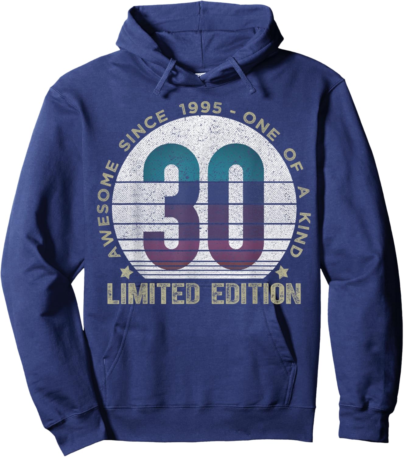 30 Year Old Gifts Vintage 1995 Limited Edition 30th Birthday Hoodie - Hoodie | Navy