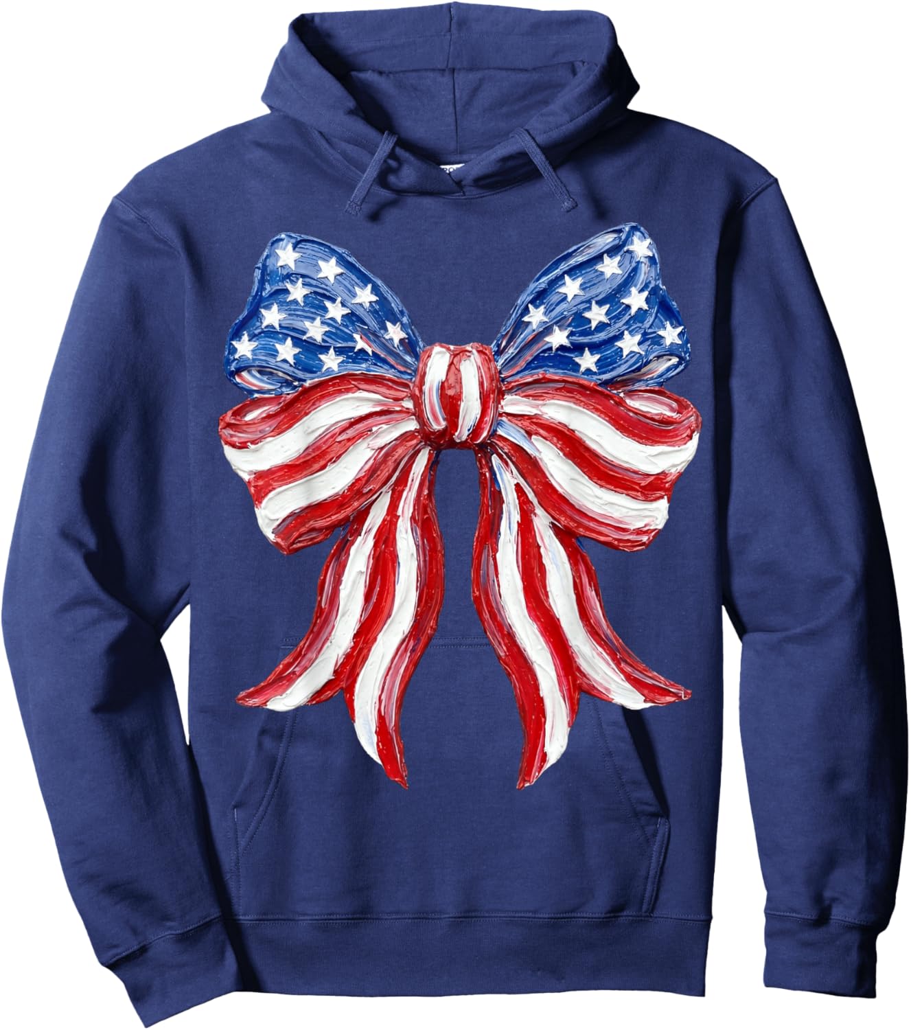 Coquette Bow 4th of July 250th Anniversary USA Independence Hoodie - Hoodie | Navy