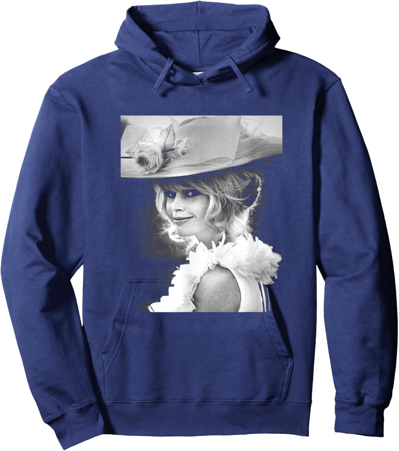 Duffy Archive Photography Actress Brigitte Bardot Smile Hoodie - Hoodie | Navy