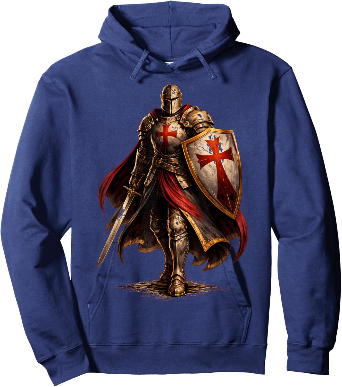 Hospitaller Knight Medieval Templar Hoodie - Hoodie | Navy