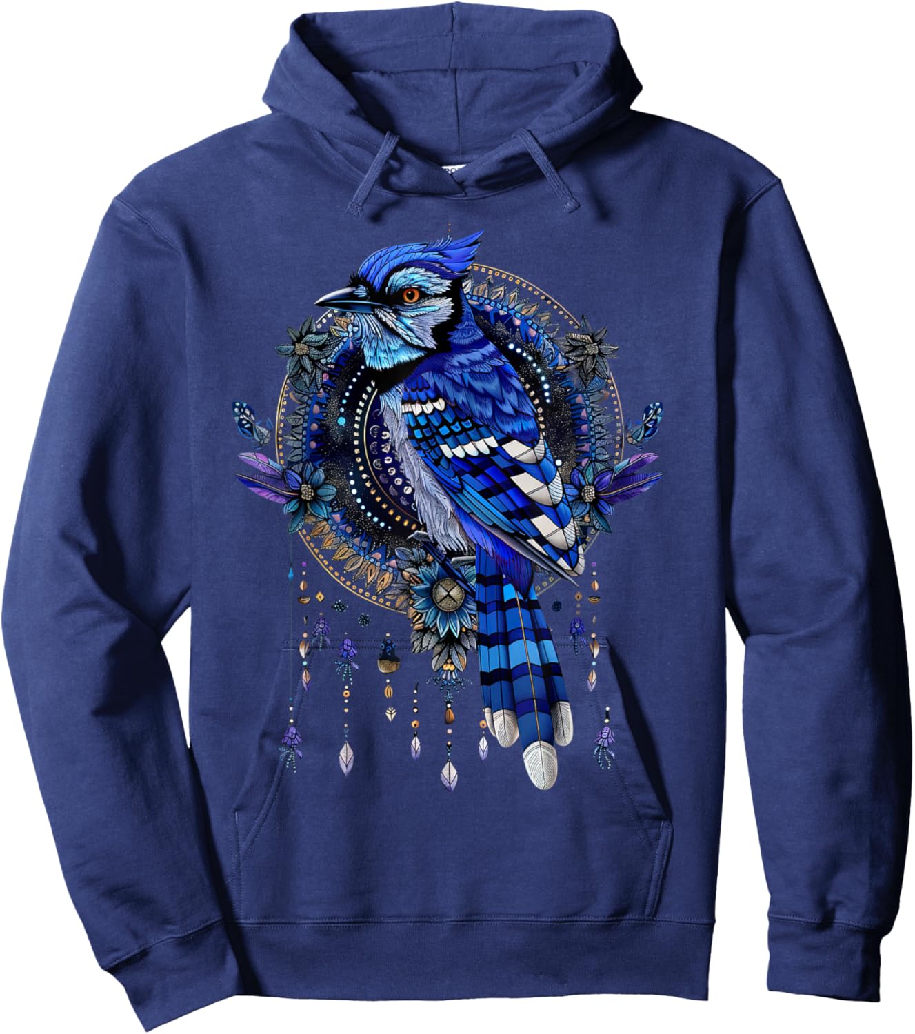 Blue Jay bird animals lover Graphic Hoodie - Hoodie | Navy