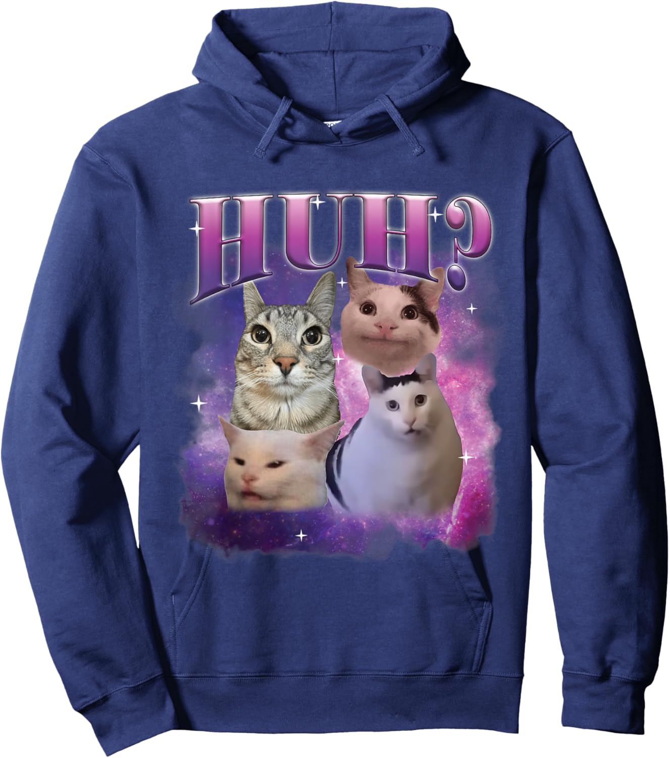 Weird Cat Lovers Humor Women Kids Hoodie - Hoodie | Navy