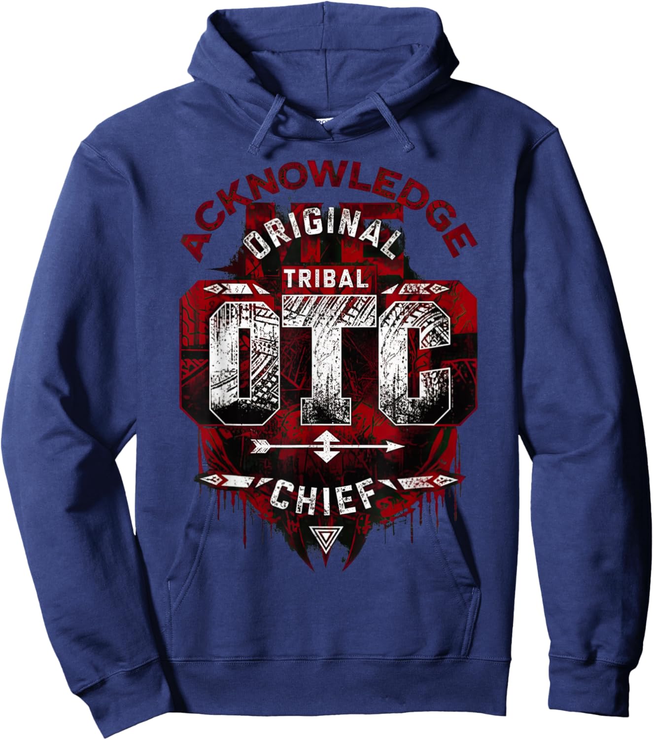 Tribal Chief Roman Funny Wrestling Hoodie - Hoodie | Navy