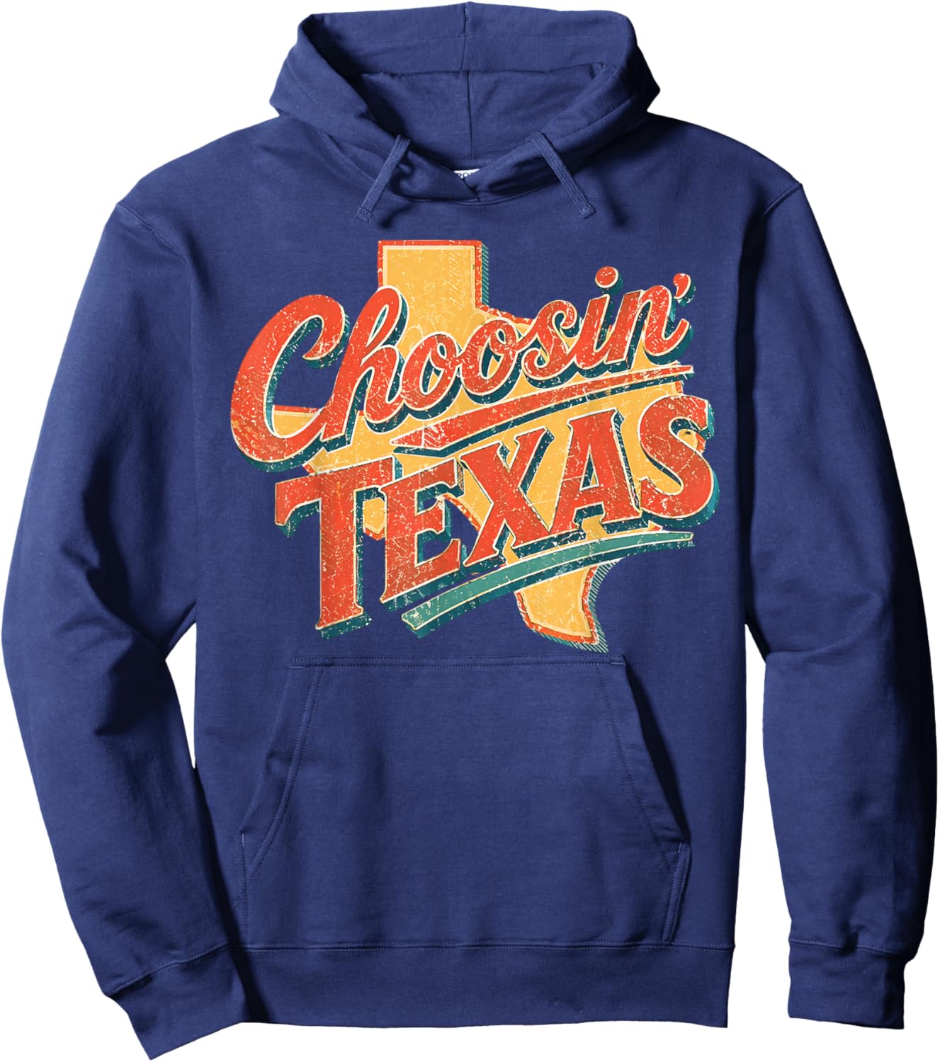 Western Choosing Texas Choosin' Texas Men Women Hoodie - Hoodie | Navy