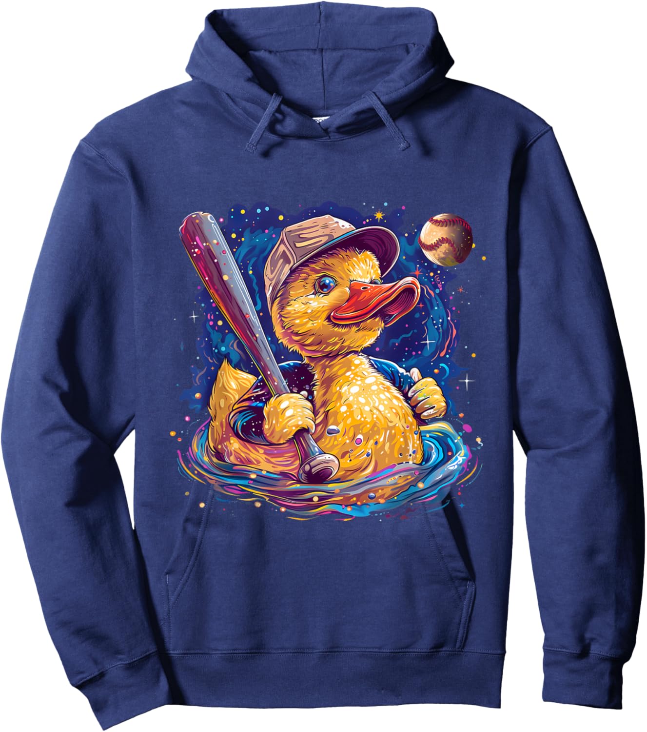 Rubber Duck Baseball Player Rubber Duckie Rubber Duck Lover Hoodie - Hoodie | Navy