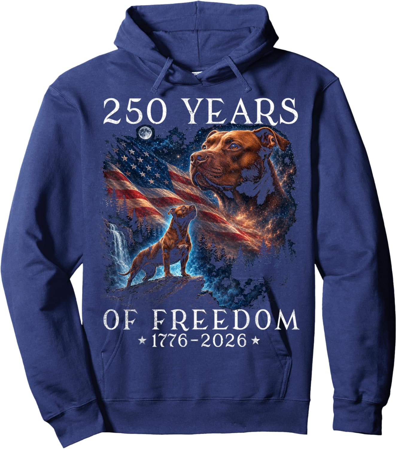 250th Anniversary USA Pitbull Hoodie - Hoodie | Navy