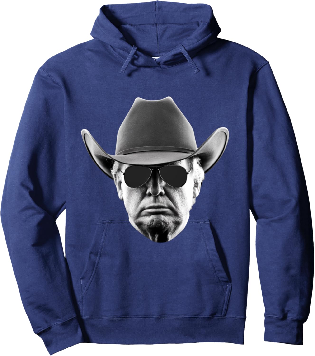 Cool Donald Trump Cowboy Hat US USA America President Hoodie - Hoodie | Navy