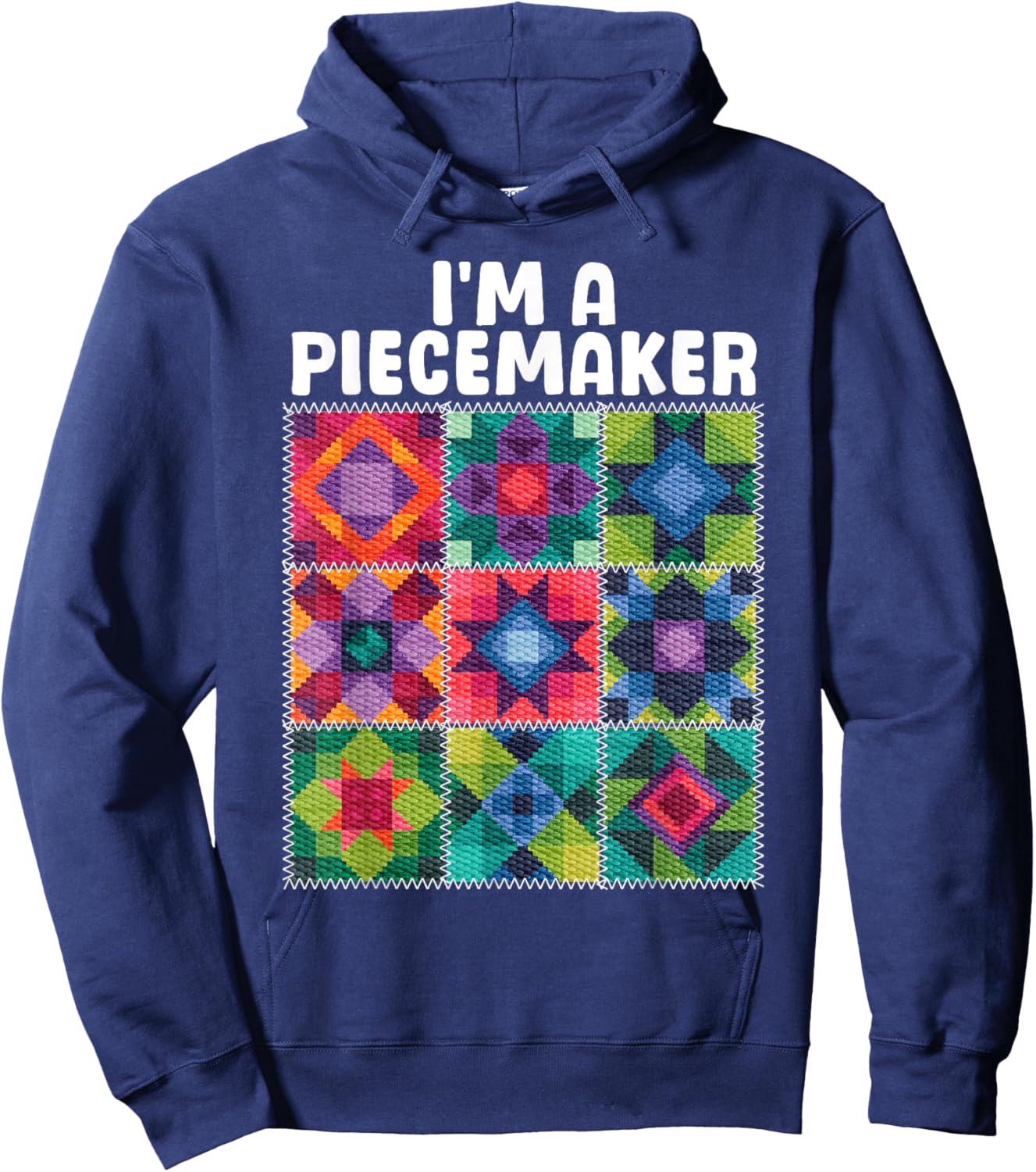 Quilting Art Women Sewing Lovers Piecemaker Quilter Hoodie - Hoodie | Navy