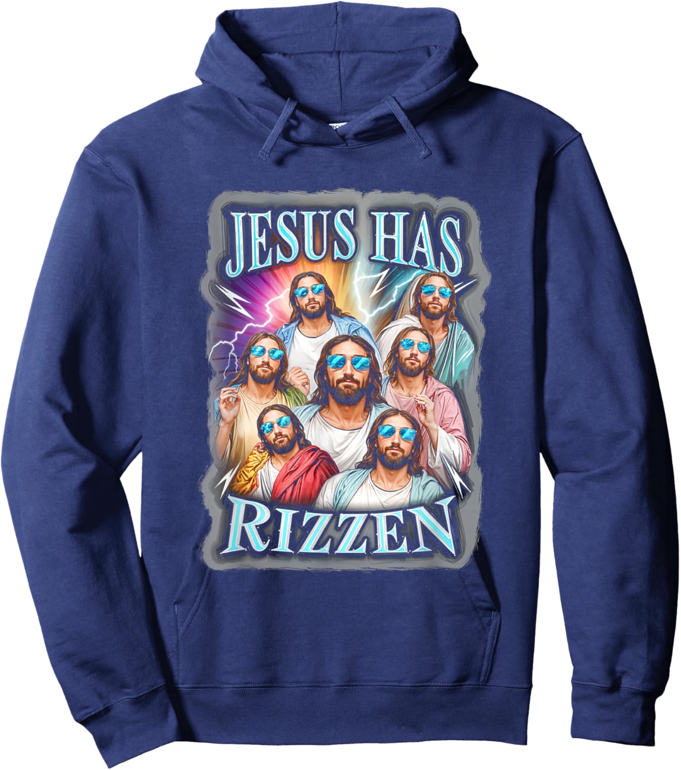 Jesus Has Rizzen Christian Faith Religion Belief Hoodie - Hoodie | Navy