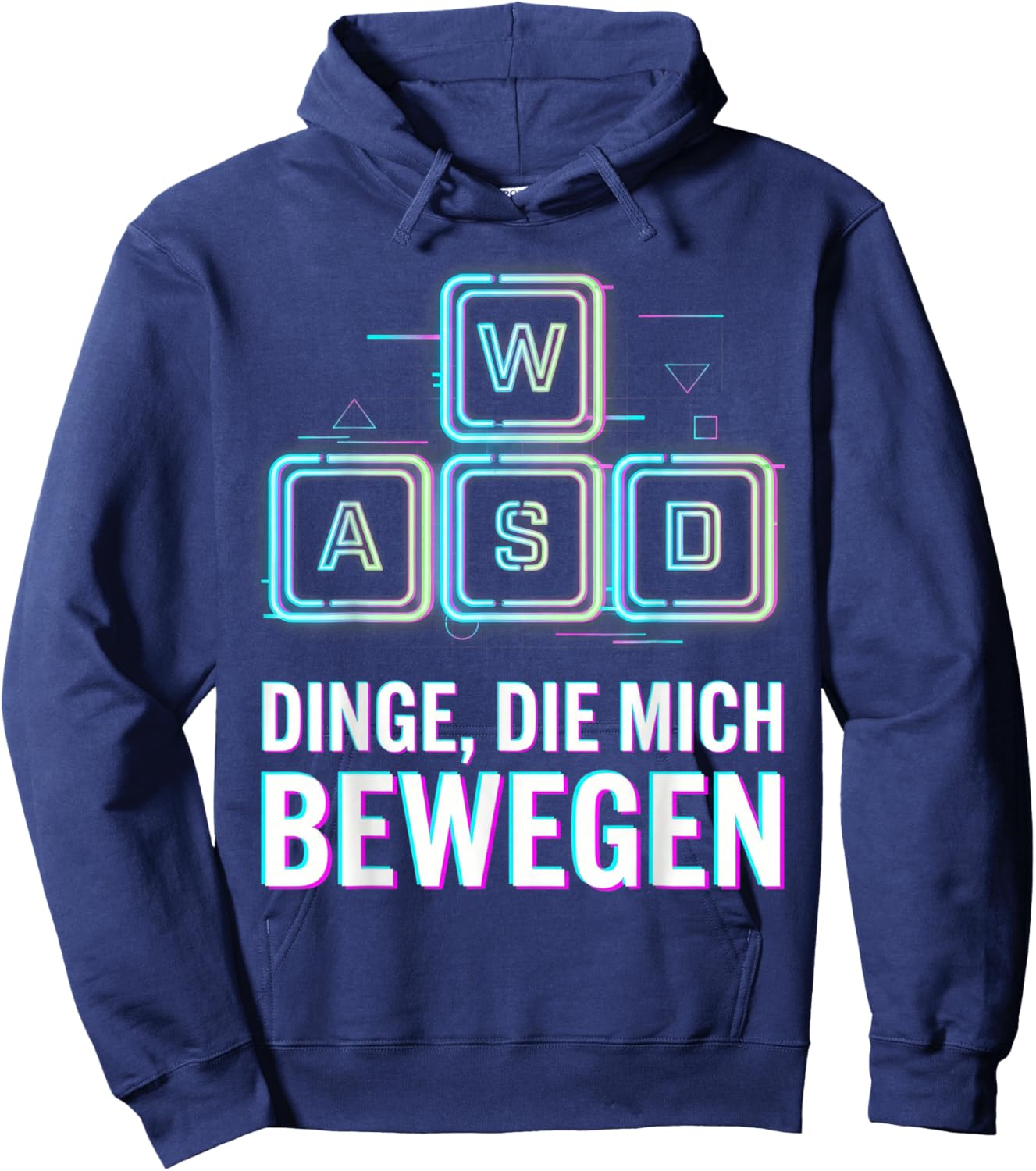 WASD Dinge, die Mich bewegen Gamer Dad Gaming Hoodie - Hoodie | Navy