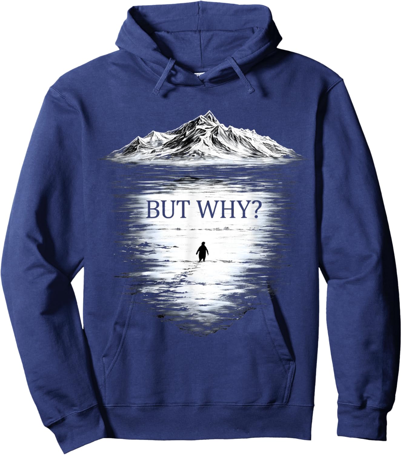 Penguin But Why Hoodie - Hoodie | Navy