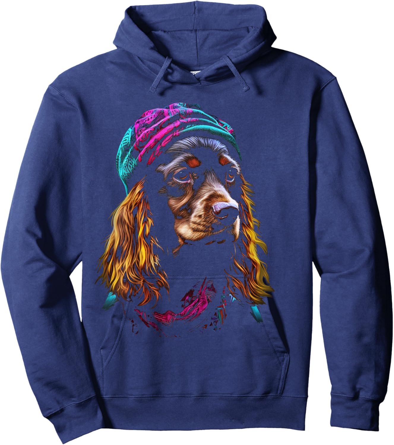 Cocker Spaniel Graphic Pet Art Dog Cocker Spaniel Women Kids Hoodie - Hoodie | Navy