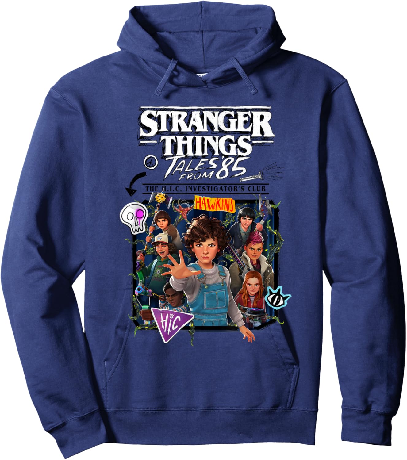 Stranger Things Tales from '85 H.I.C. Investigator's Club Hoodie - Hoodie | Navy