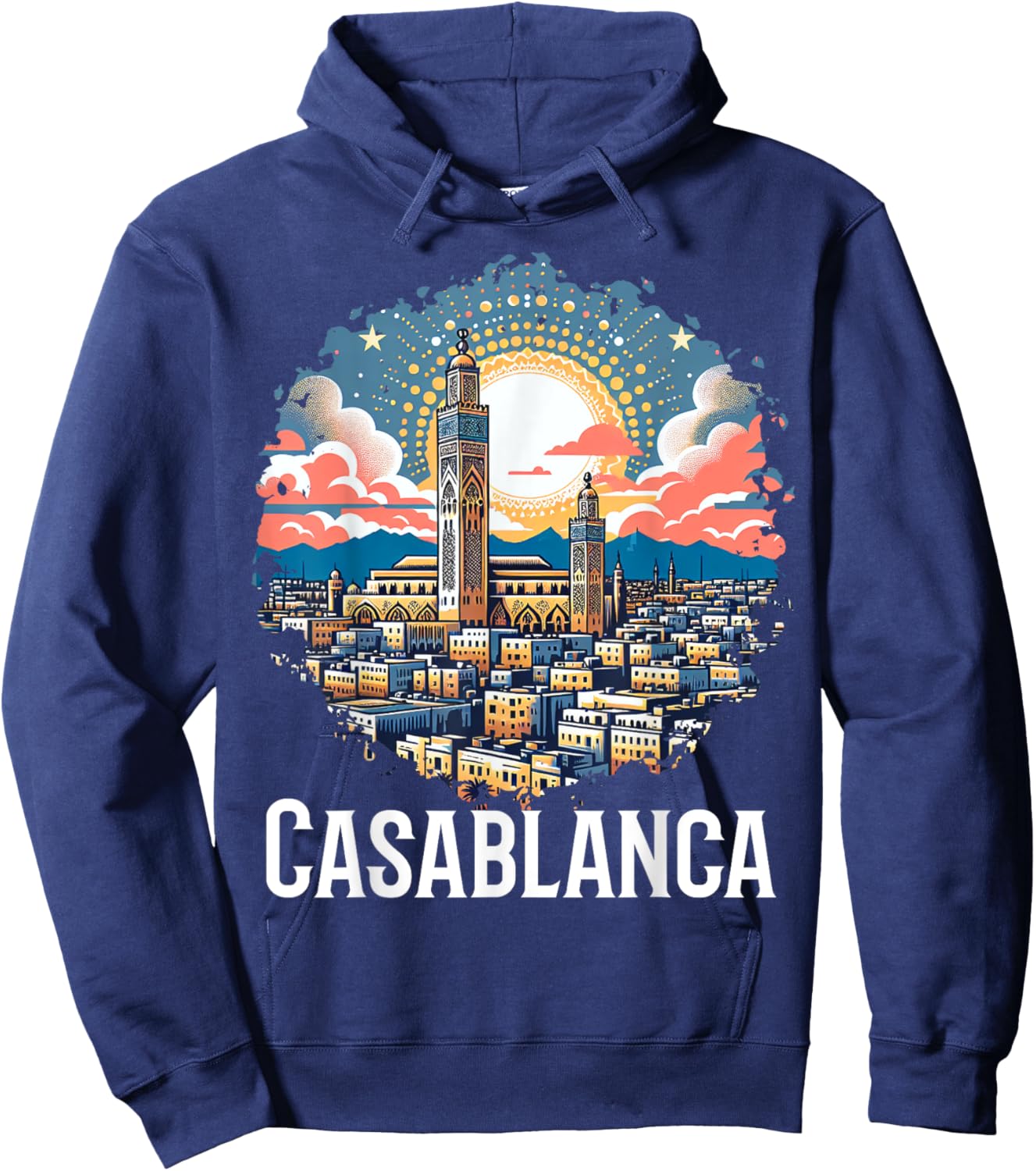Casablanca Moroccan Costume Morocco Souvenir Hoodie - Hoodie | Navy