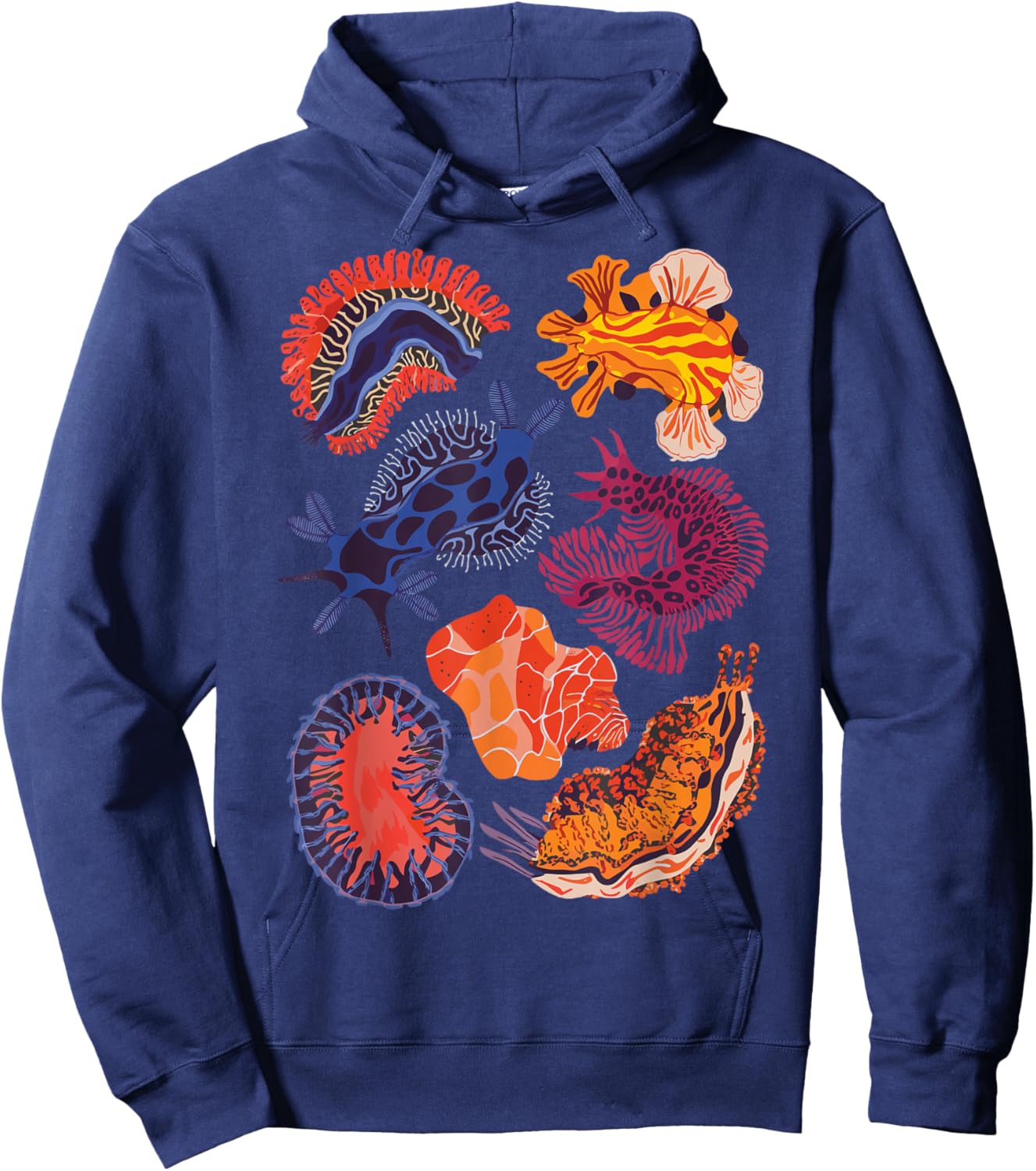 Sea Slugs Nudibranch Marine Animal Biologist Aquarist Hoodie - Hoodie | Navy