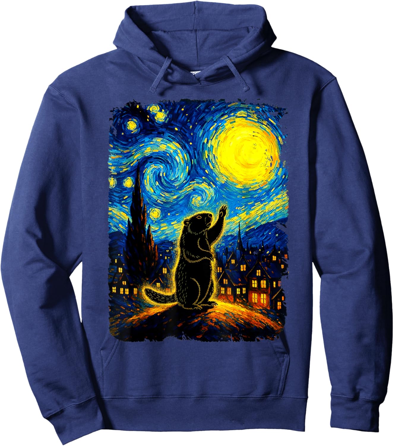 T-Shirt Hoodie - Hoodie | Navy