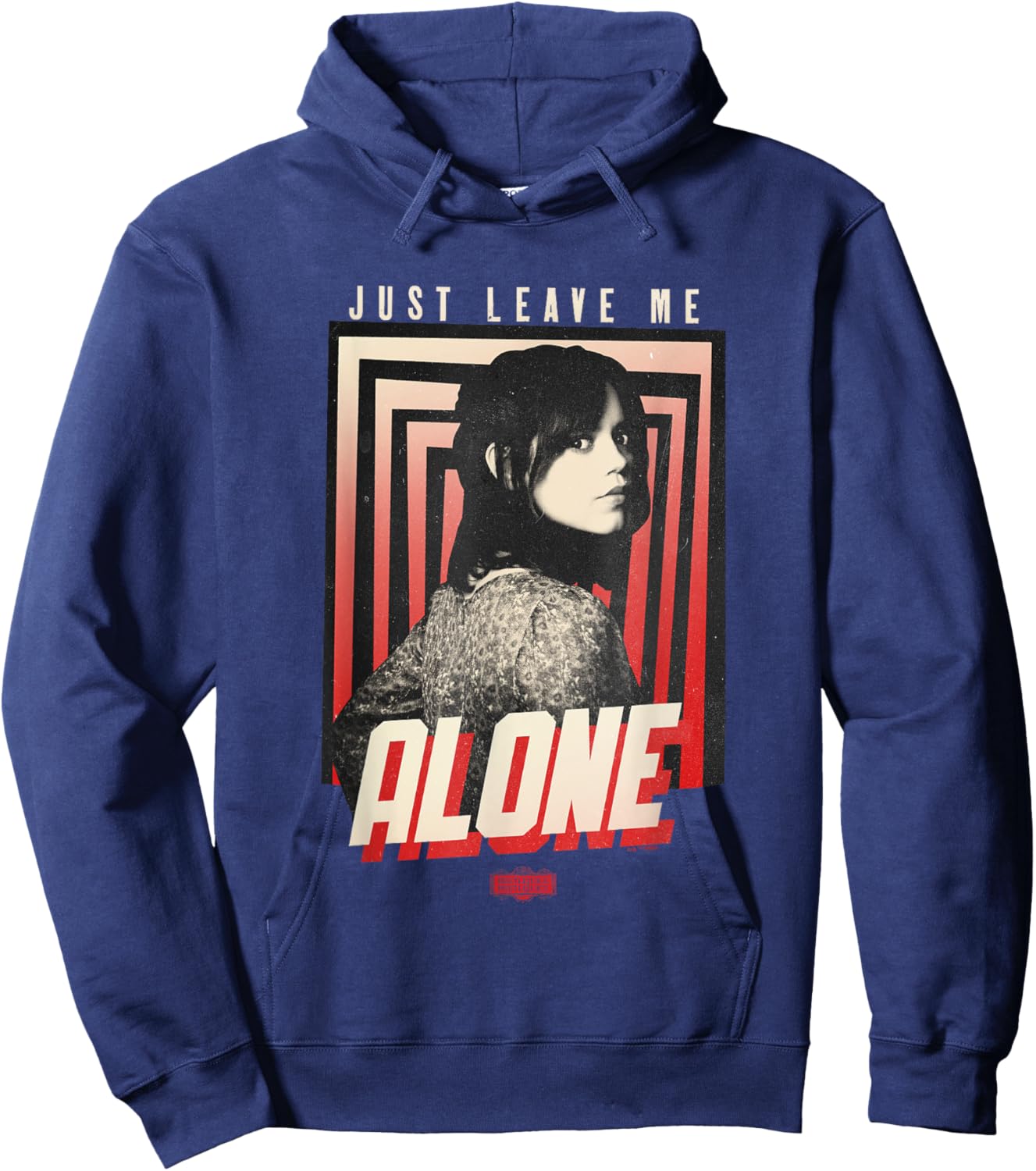Beetlejuice Beetlejuice Just Leave Me Alone Astrid Faded Hoodie - Hoodie | Navy