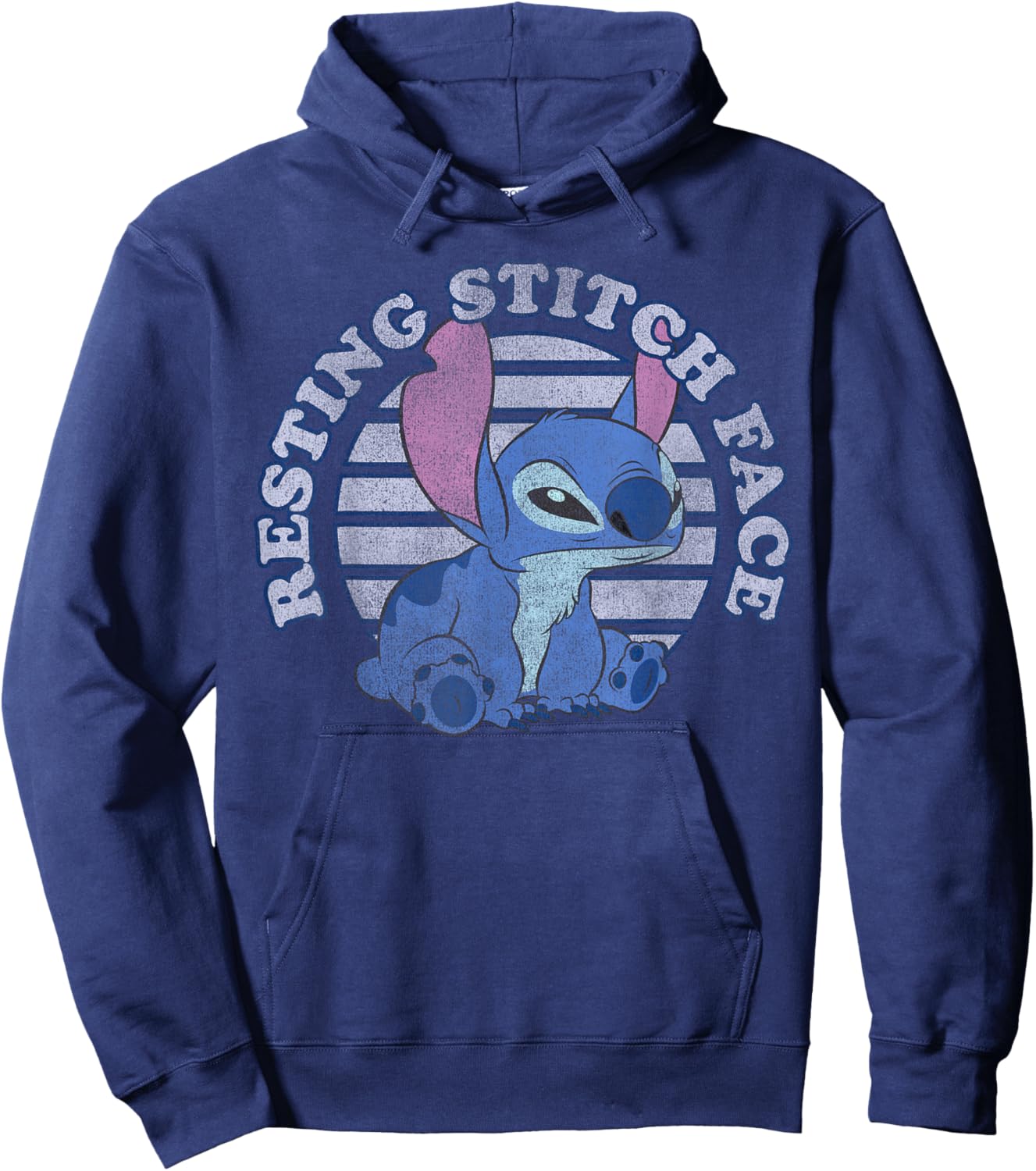 Disney Lilo & Stitch Resting Stitch Face Hoodie - Hoodie | Navy