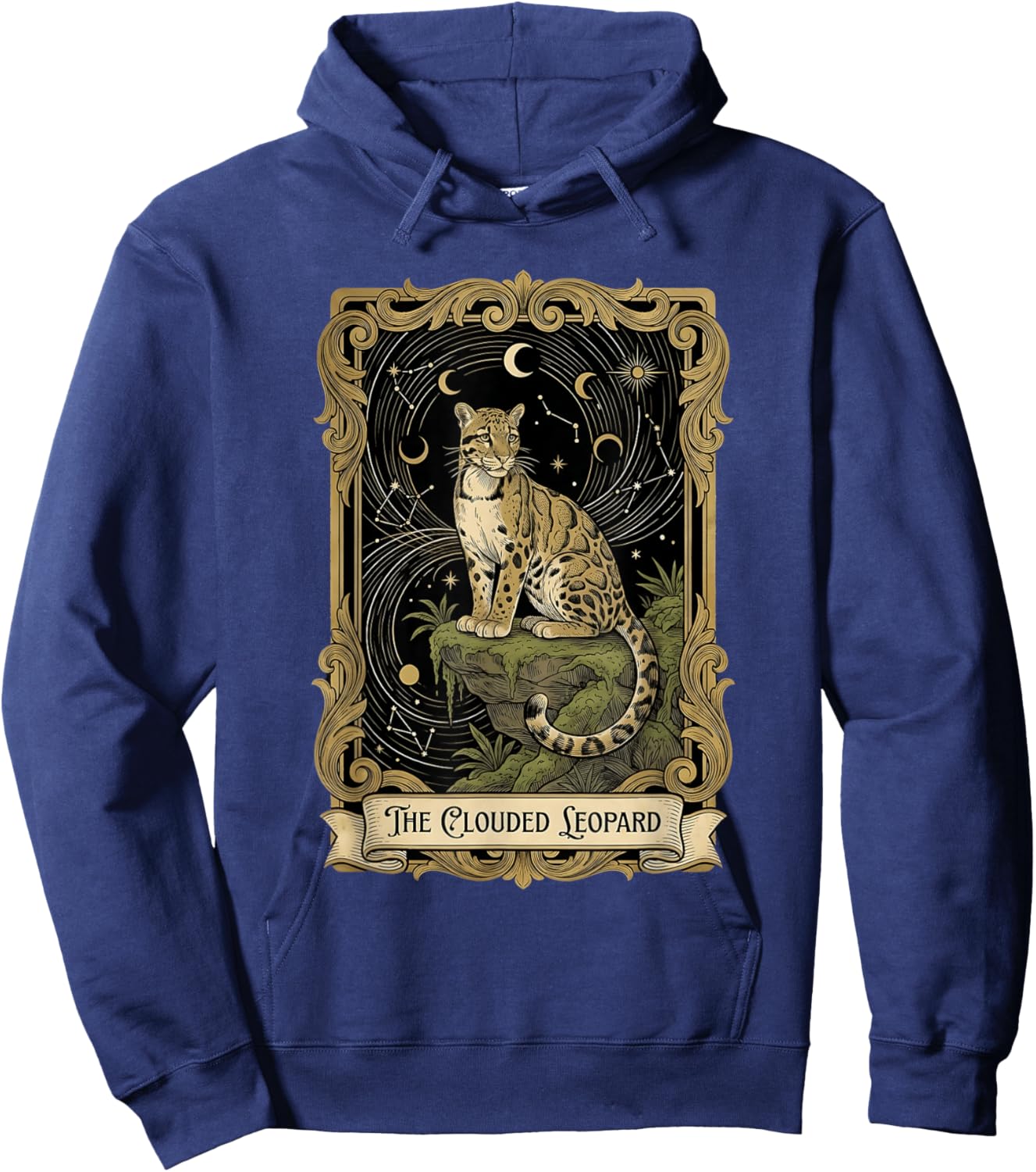 Clouded Leopard Tarot Hoodie - Hoodie | Navy