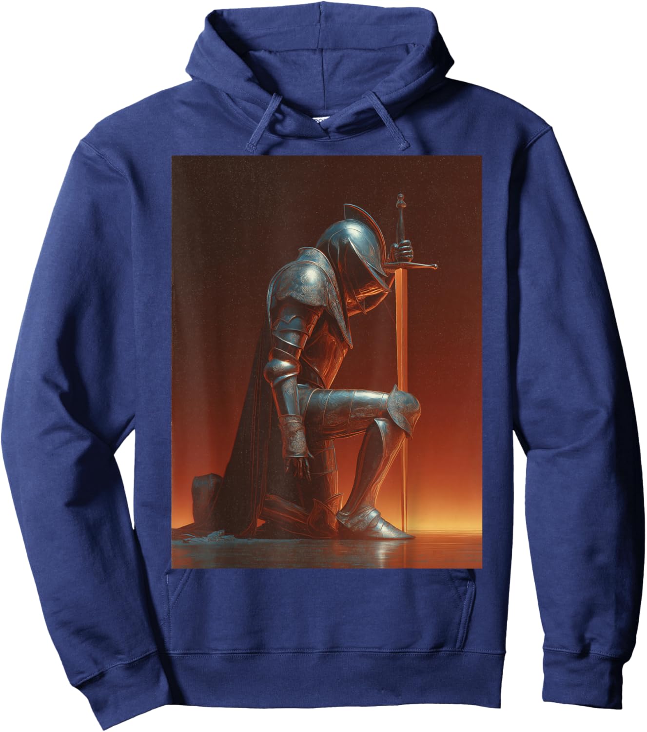 Art Chevalier agenouillé Hoodie - Hoodie | Navy