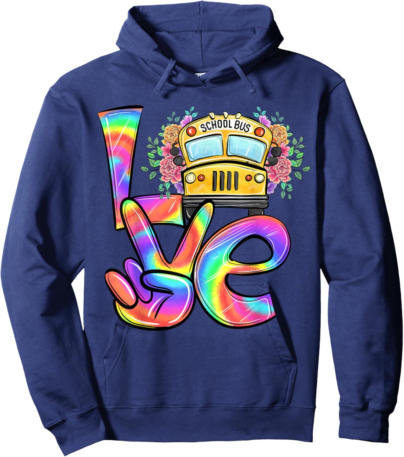 Cute Funny Patient Loving School Bus Driver Appreciation Hoodie - Hoodie | Navy