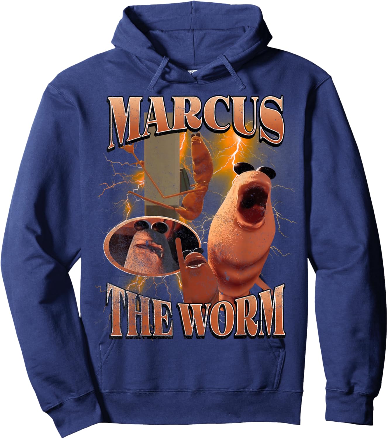Marcus The Worm Hoodie - Hoodie | Navy