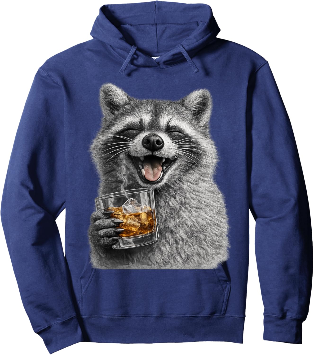 Funny Raccoon Design, Silly Meme, Danke Memes, 90s Vintage Hoodie - Hoodie | Navy