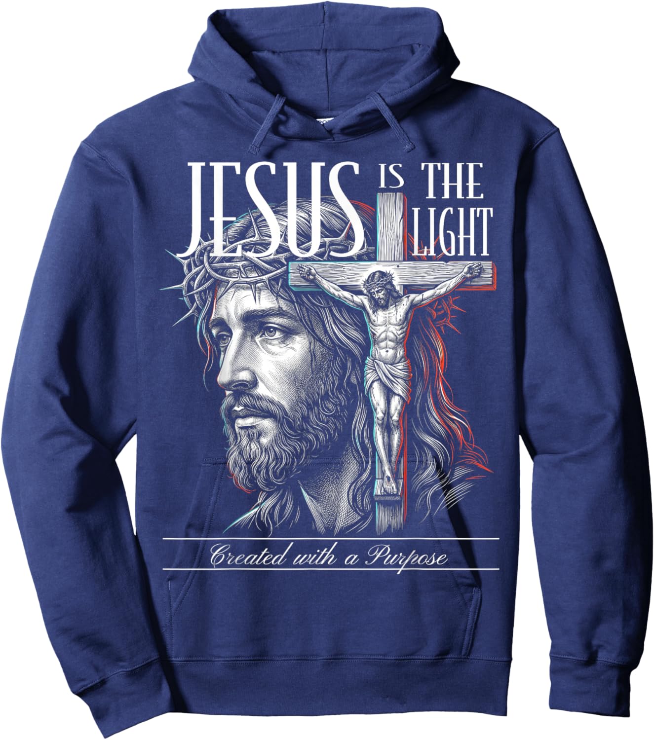 Jesus is the Light Hoodie - Hoodie | Navy
