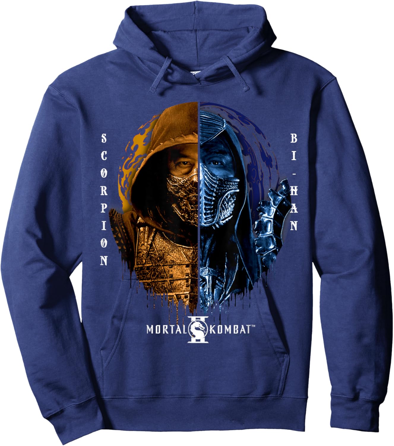Mortal Kombat 2 Scorpion Bi-Han Mortal Enemies Hoodie - Hoodie | Navy