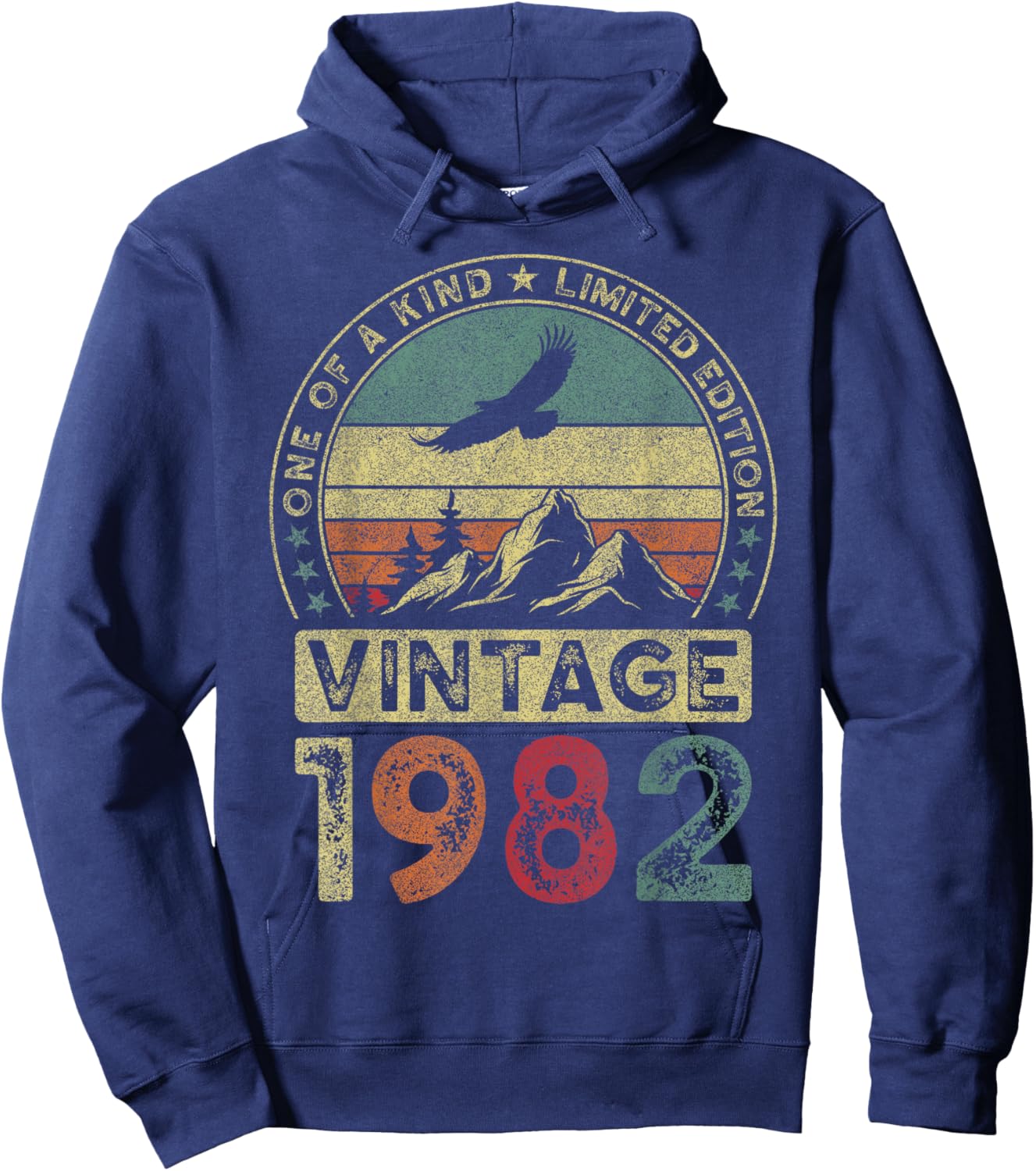 Vintage 1982, Limited Edition, 44th Birthday, 44 Years Hoodie - Hoodie | Navy