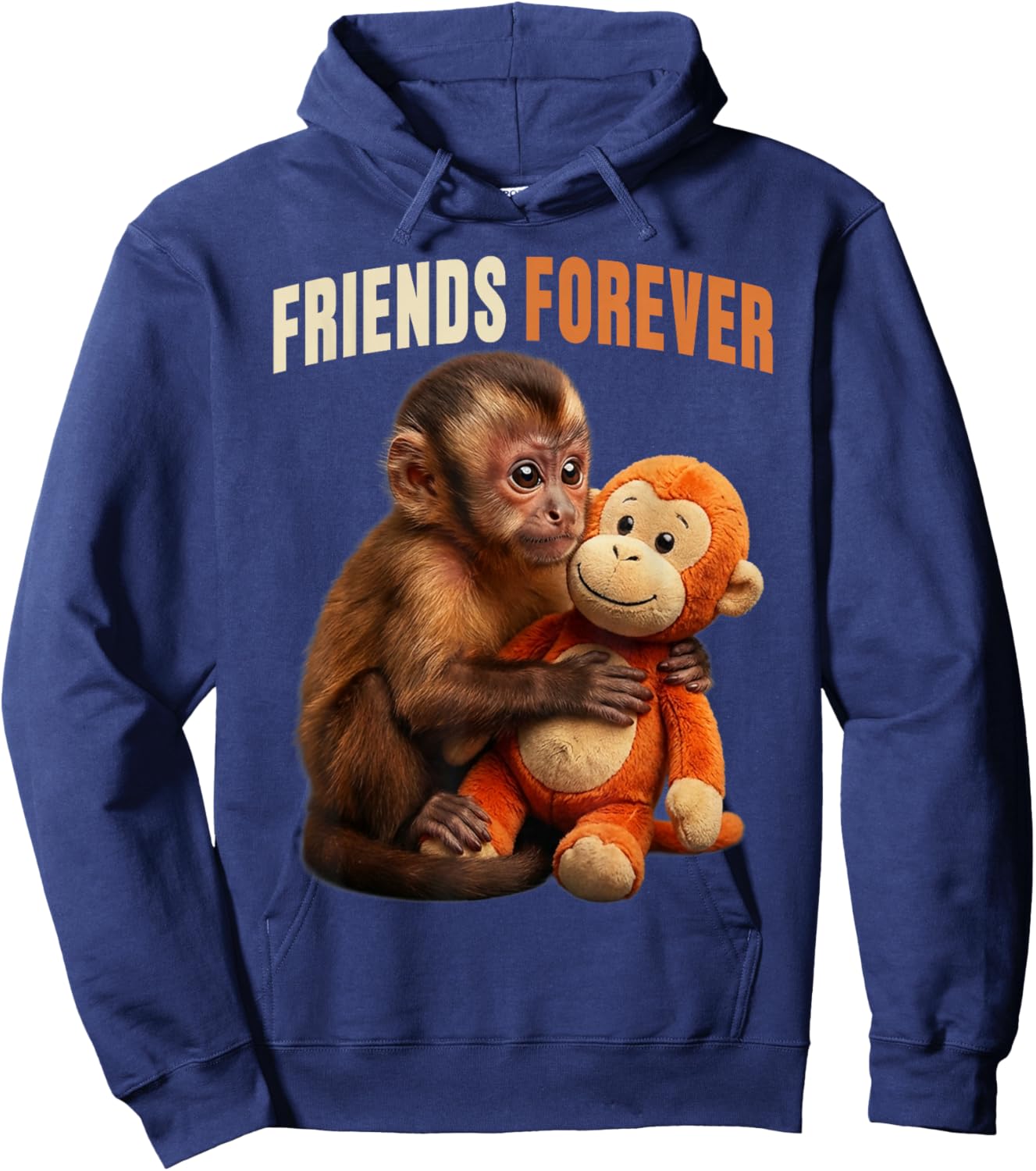 Baby Monkey Punch Friends Forever Hoodie - Hoodie | Navy