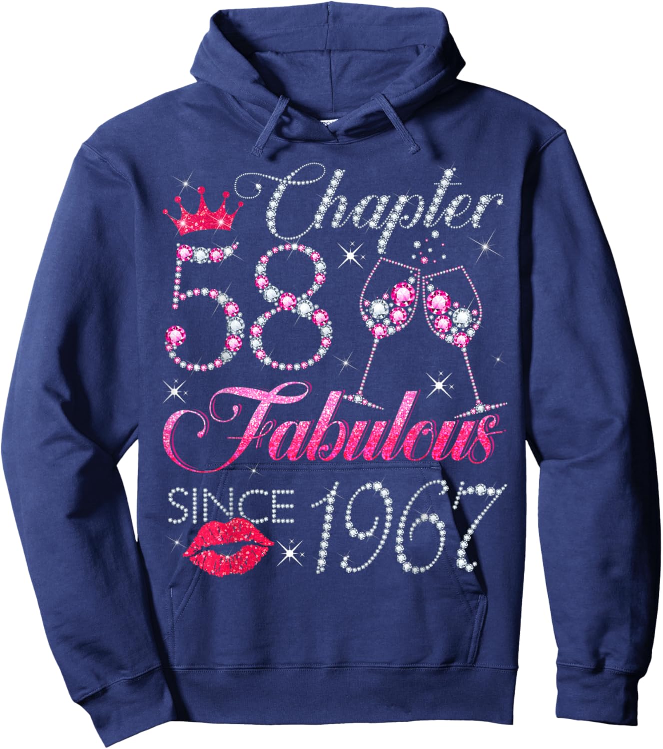 Chapter 58 Fabulous Since 1967 58Th Birthday Gift Hoodie - Hoodie | Navy