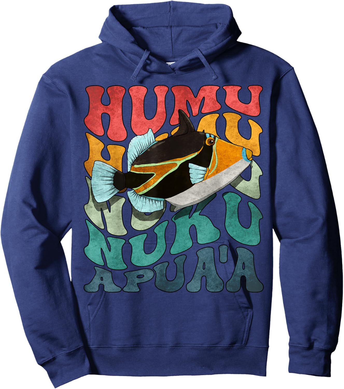 Humuhumunukunukuapua'a Hawaiian Reef Triggerfish Hawaii Hoodie - Hoodie | Navy