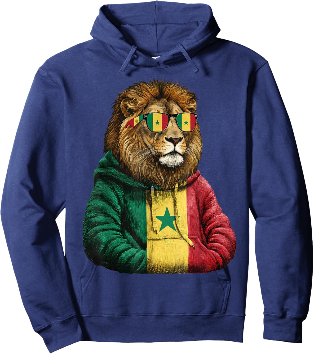Senegal Flag Senegalese Pride Hoodie - Hoodie | Navy