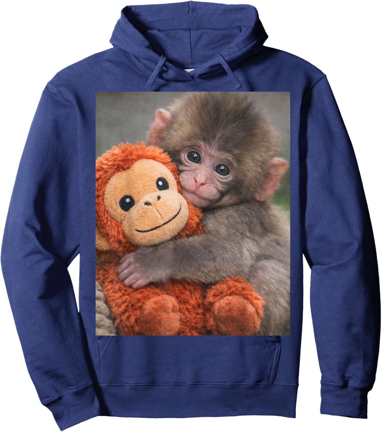 Punch The Monkey Meme X Monkey Meme Ape Punch Monkey Baby Meme Hoodie - Hoodie | Navy