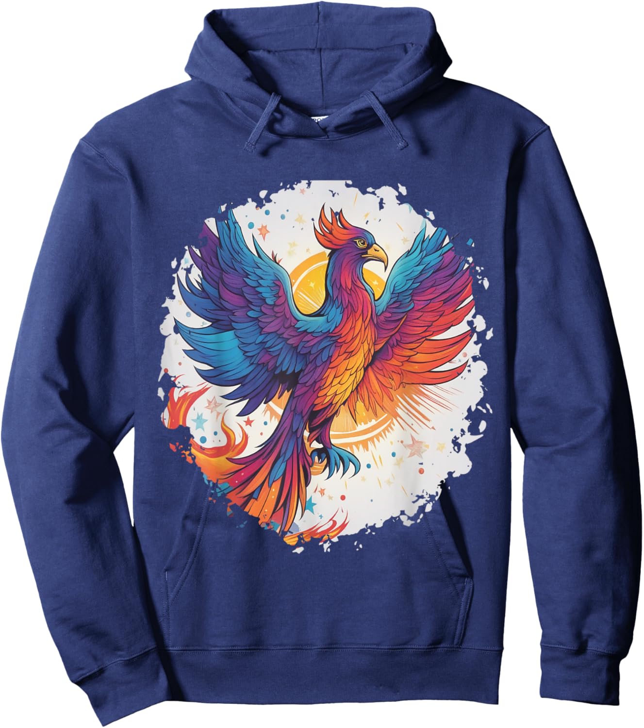 Rising Phoenix Costume Firebird Galaxy Bird Outfit Space Hoodie - Hoodie | Navy