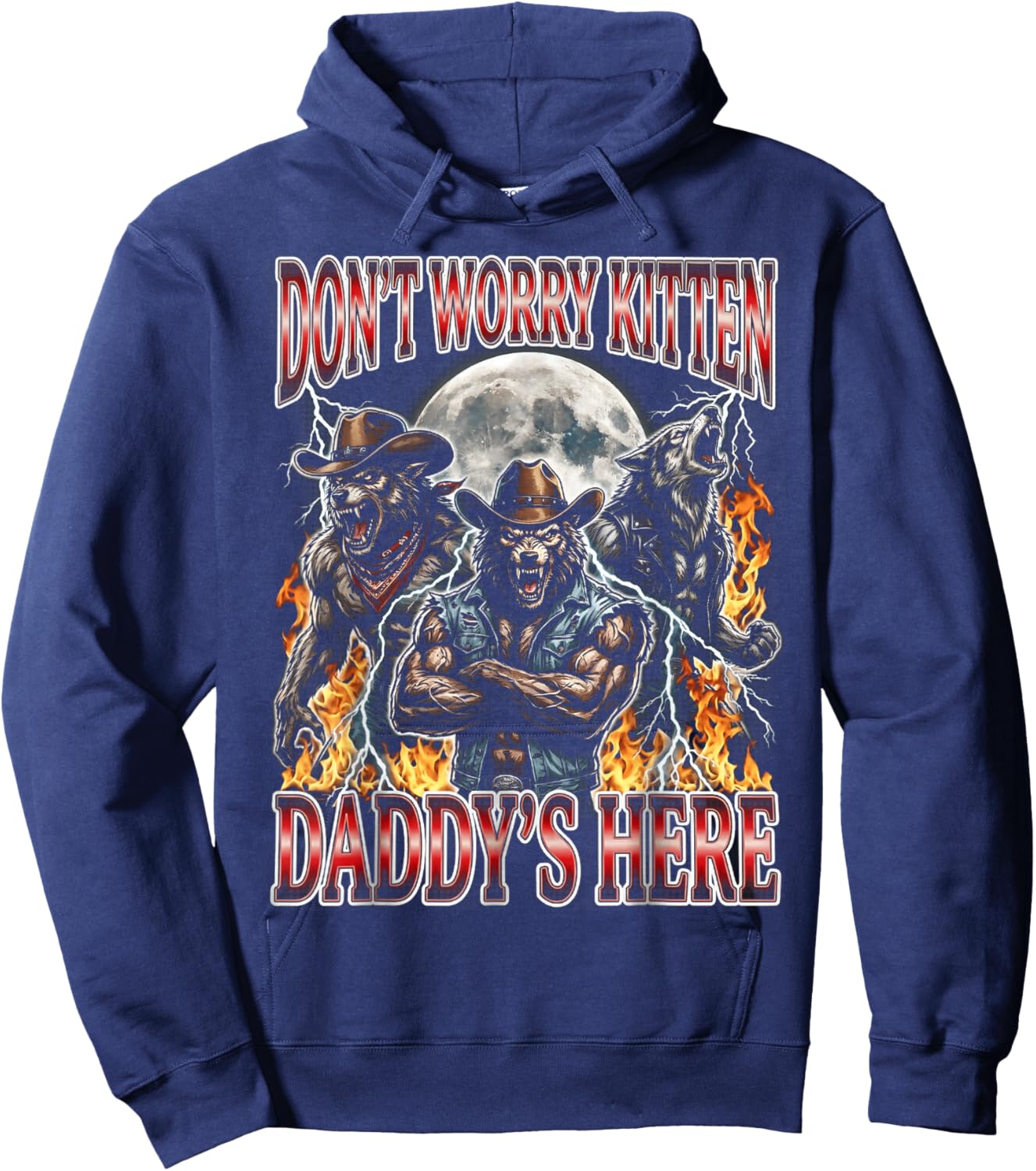 Ne t'inquiète Pas, Le Papa du Chaton est là Hoodie - Hoodie | Navy