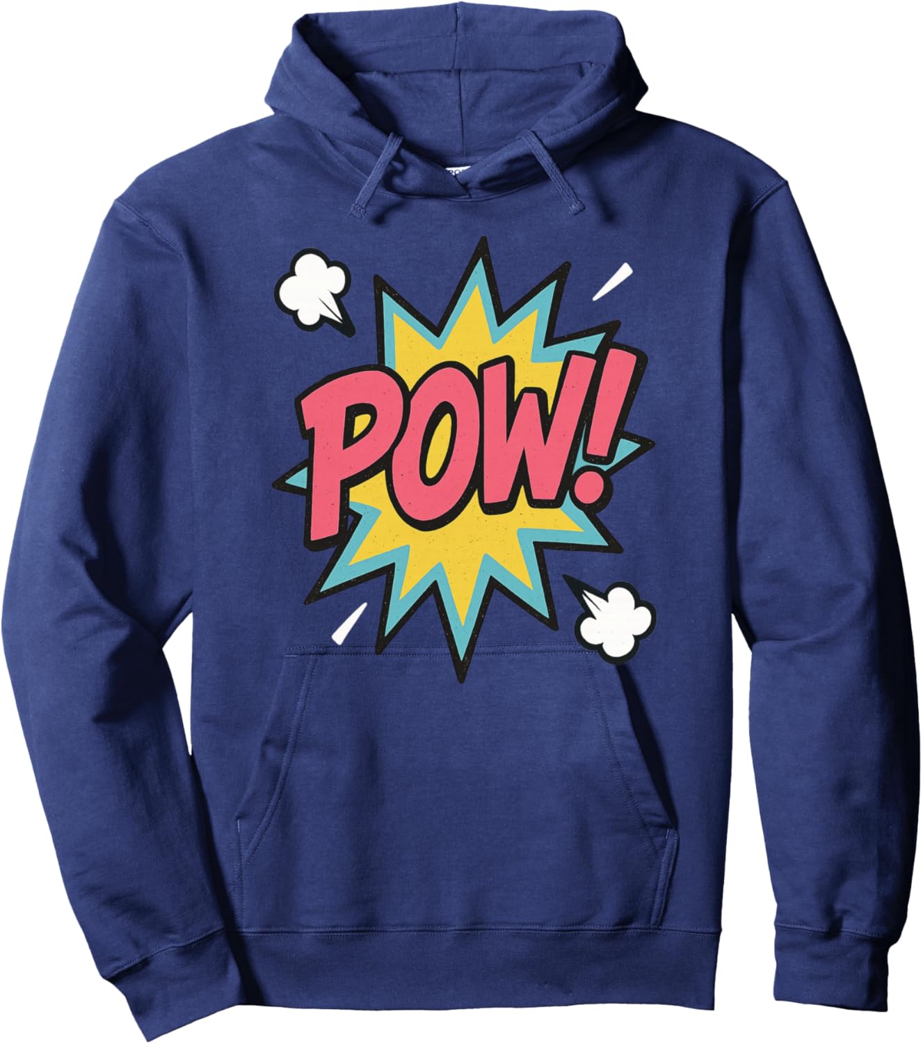 Pow! Superhero Comic Book Bubble Hoodie - Hoodie | Navy