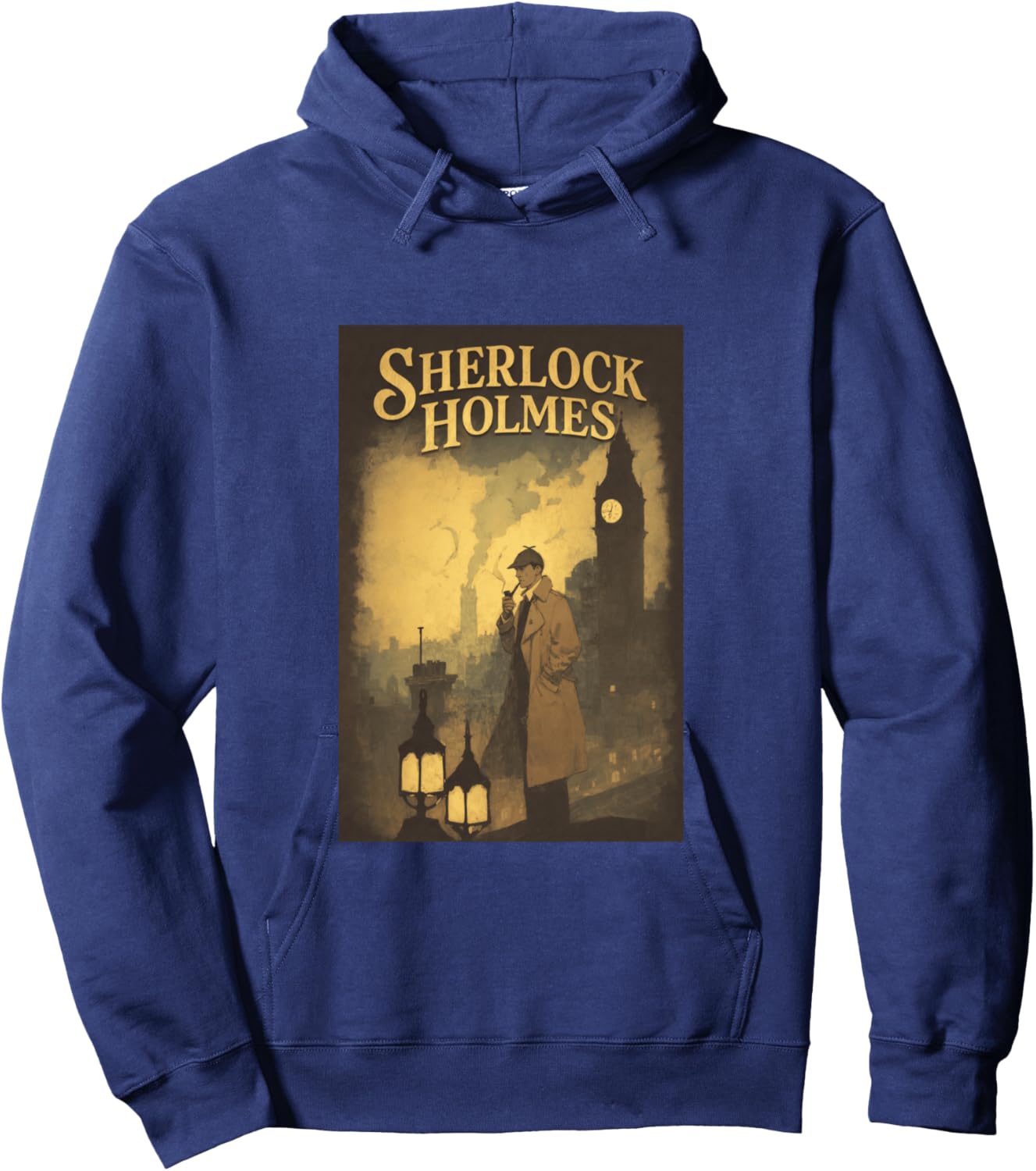 Sherlock Holmes Manche Longue Hoodie - Hoodie | Navy