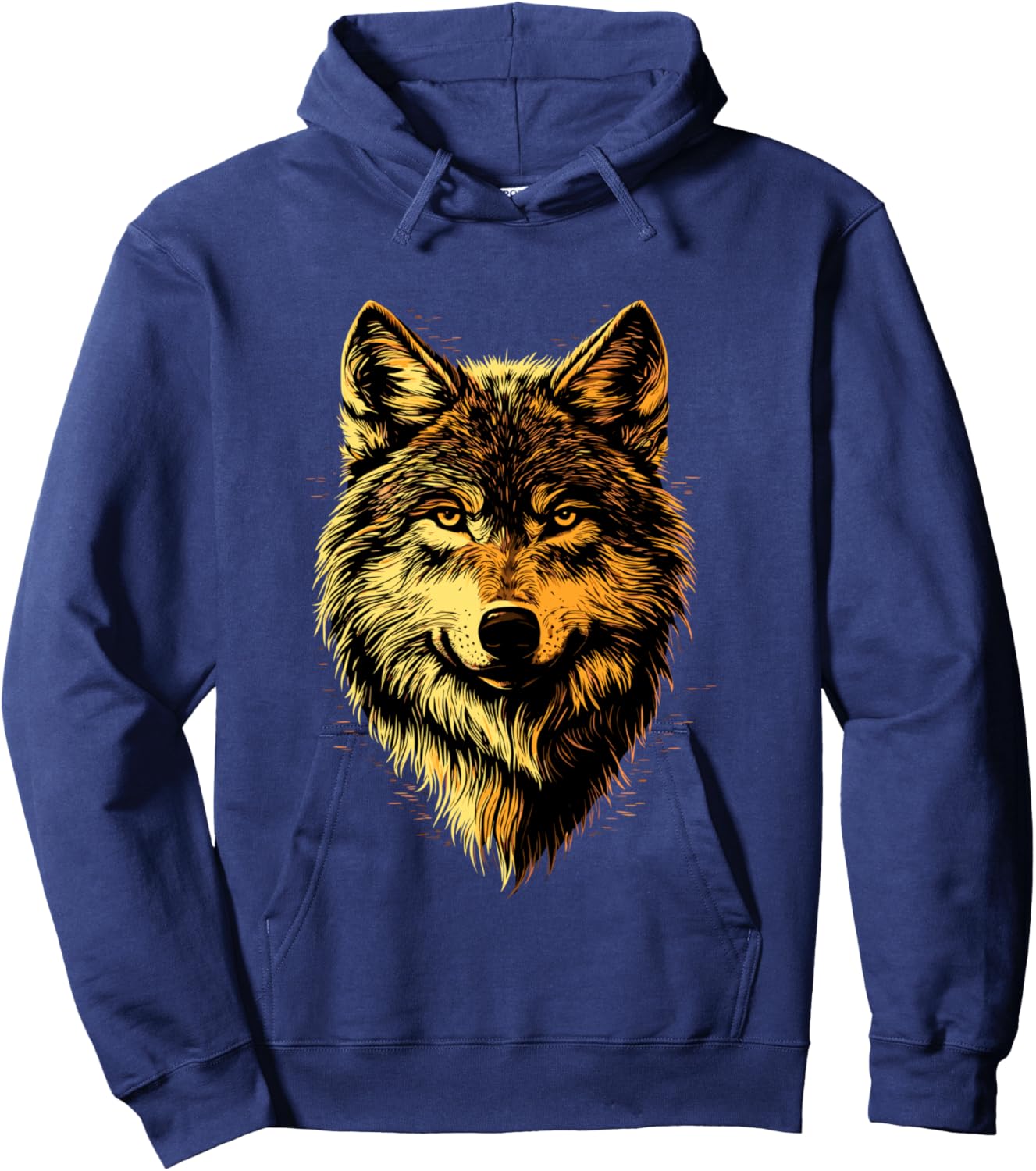 Loup Motif J'aime Les Loups Meute de Loups Loup Sauvage Manche Longue Hoodie - Hoodie | Navy