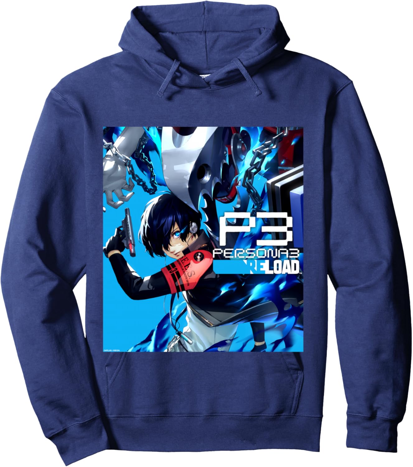 Protaganist Box Art Video Game Manche Longue Hoodie - Hoodie | Navy
