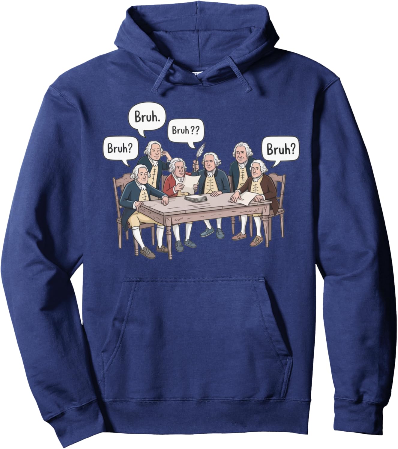 Funny History Teacher Founding Fathers Historical Humor Hoodie - Hoodie | Navy