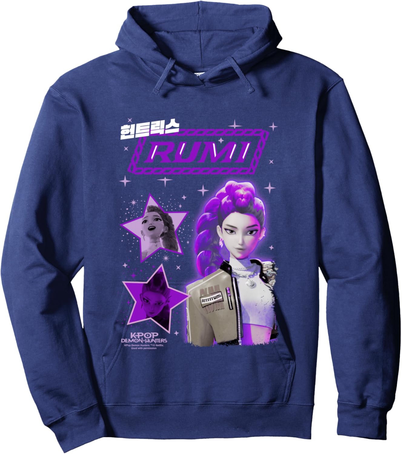 Kpop Demon Hunters Huntrix Rumi Popstar Hoodie - Hoodie | Navy