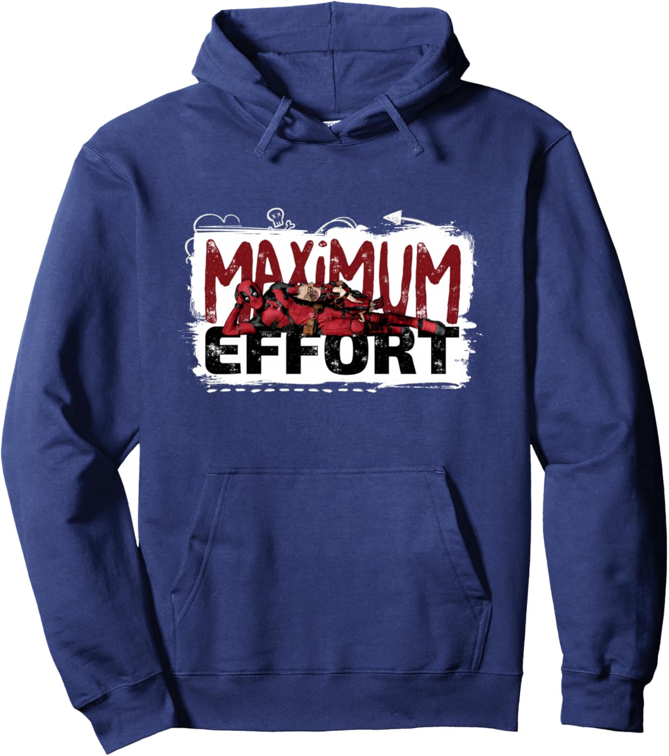 Marvel Studios Deadpool & Wolverine Dogpool Maximum Effort Hoodie - Hoodie | Navy