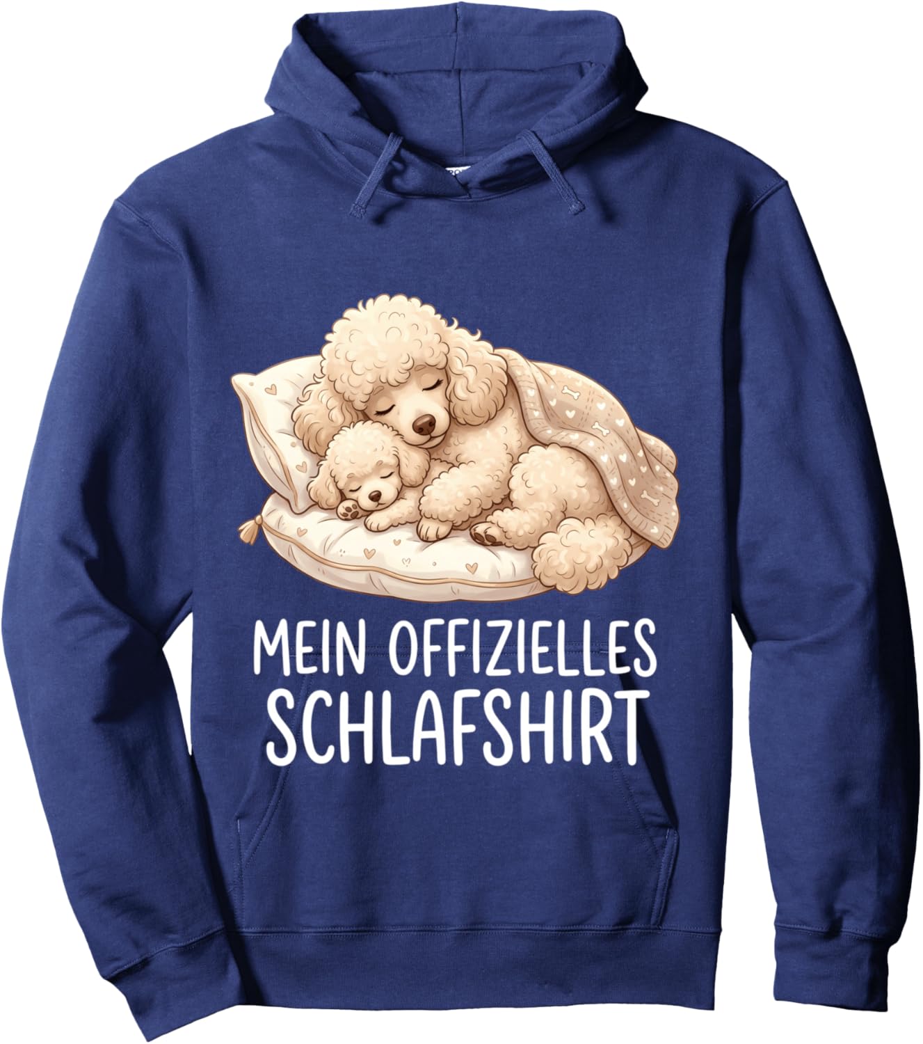 Pudel Mein Offizielles Schlaf Langarmshirt Hoodie - Hoodie | Navy