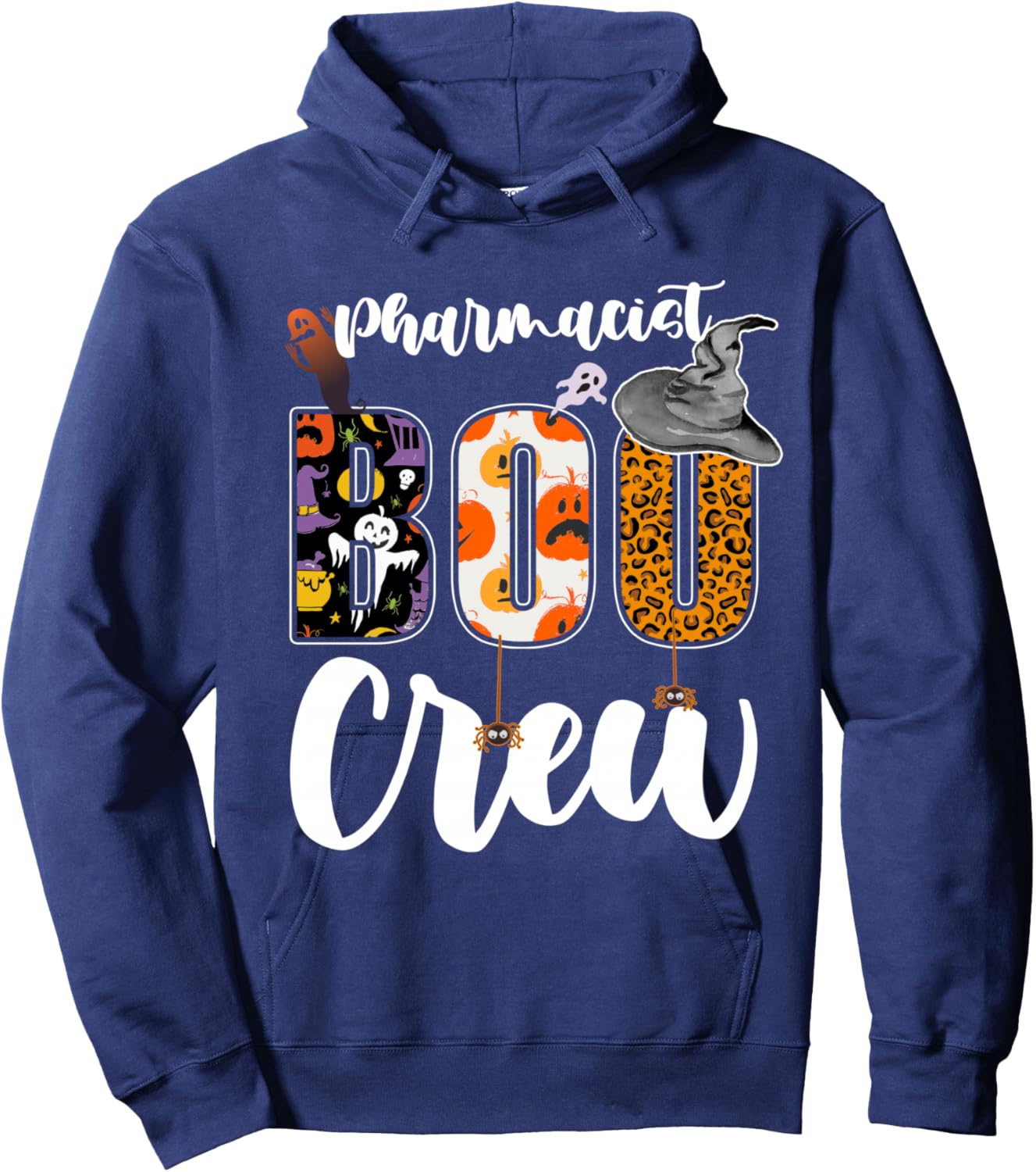 Pharmacist Boo Crew Halloween Match Pharmacy Hoodie - Hoodie | Navy