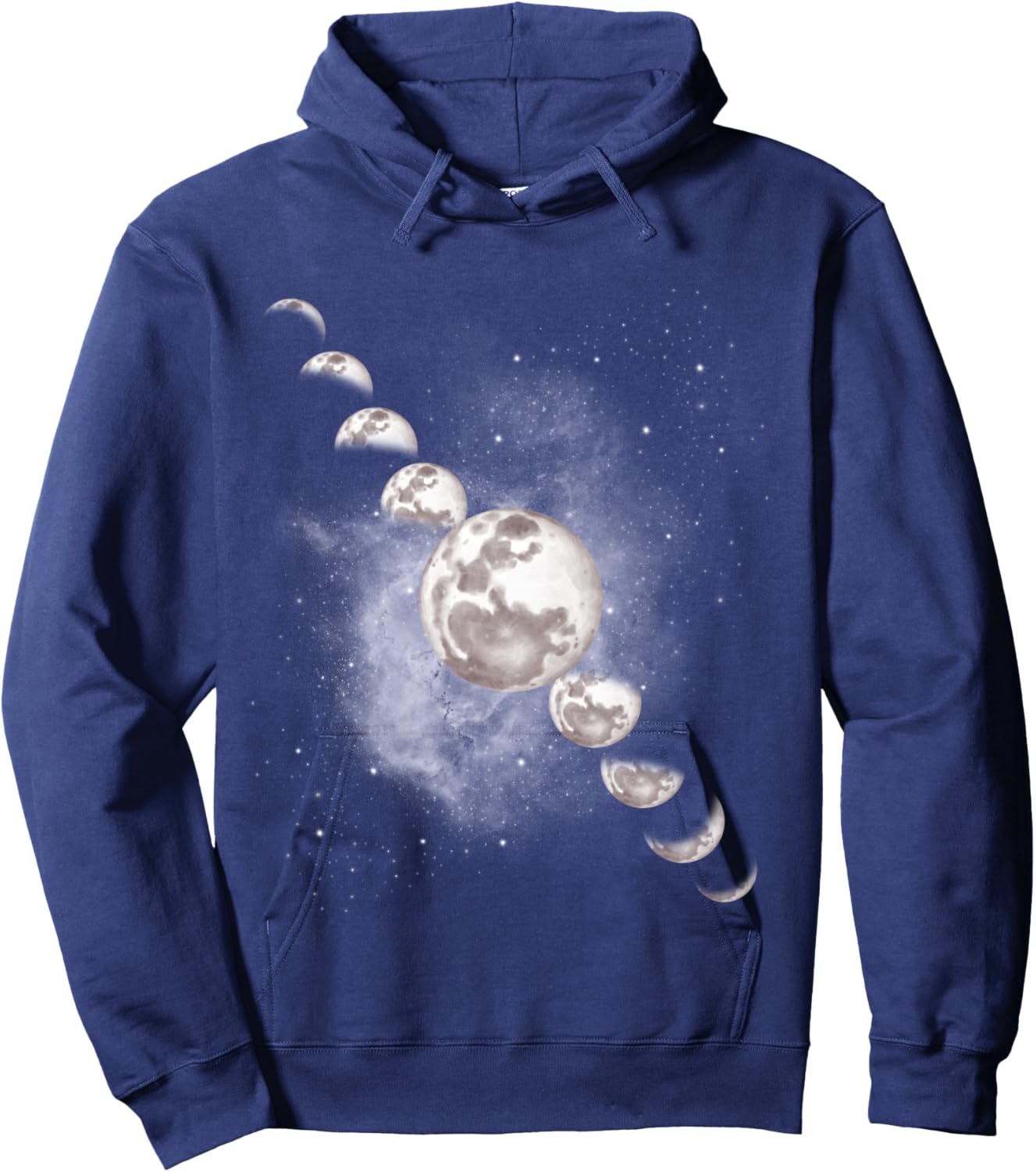 Phases De La Lune Astronomie Manche Longue Hoodie - Hoodie | Navy