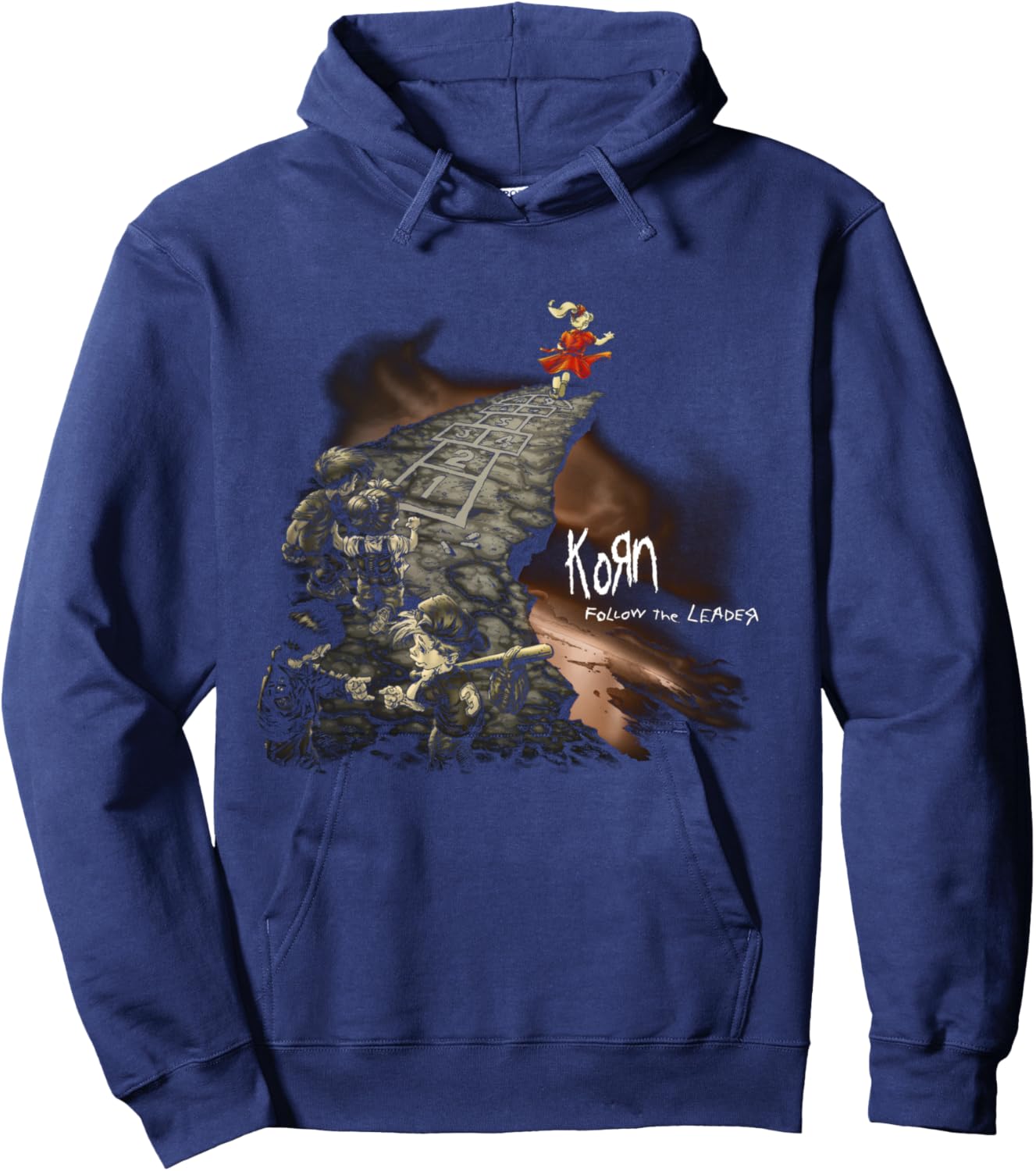 Korn Follow Cliff , Black, S Hoodie - Hoodie | Navy